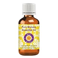 Deve Herbes Pure Manuka Essential Oil (Leptospermum scoparium) Steam Distilled 50ml (1.69 oz)