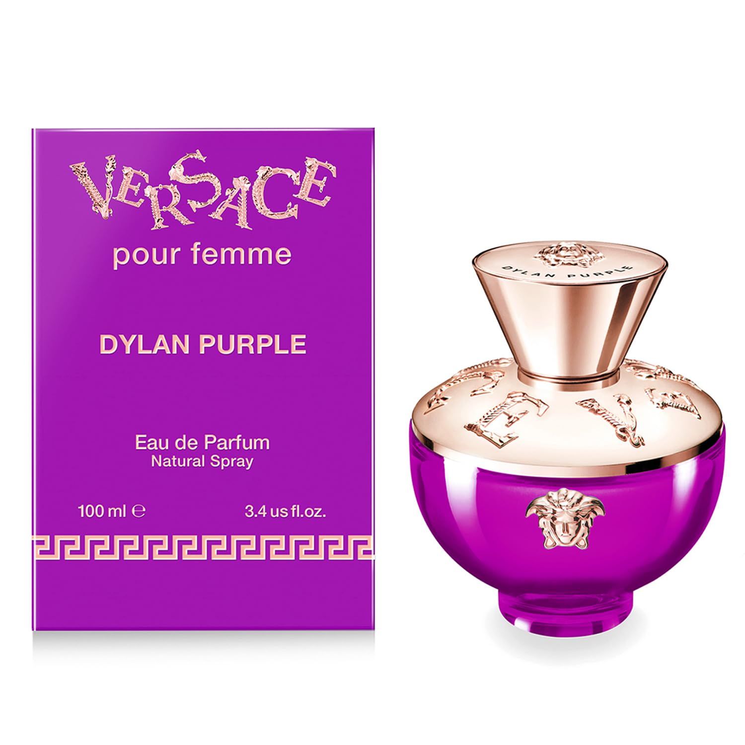 Versace Pour Femme Dylan Purple Eau De Parfum Spray for Women 3.4 Ounce