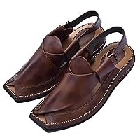 Mens Footwear Handmade Sandals Double Sole Cowhide Leather Shoes - Aesthetic Outdoor Chappal for Men Boot