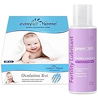 Easy@Home Ovulation Test Strips (50-Pack) + Premom Fertility Lubricant 2 Fl Oz