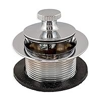Eastman Lift-n-Turn Bathtub Drain Assembly Kit with Strainer and Stopper, 1-1/2 Inch x 11.5 Coarse Thread, Chrome Plated, 35233