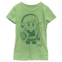 Nintendo Girl's Link Avatar Outline T-Shirt