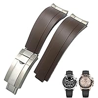 20mm 21mm Rubber Short Buckle Watchband Fit For Rolex Daytona Submariner Role OYSTERFLEX Yacht Master Small Wrist Silicone Strap