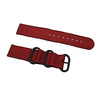HNS Watch Bands - Choice of Color & Width (20mm, 22mm,24mm) - 2 Piece Ballistic Premium Nylon Watch Straps