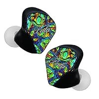 PULA PA02 1DD+4BA Drivers in-Ear Monitors, 5 Hybrid Drivers IEMs in-Ear Earphones Equipped 3-Way Electronic+Physical Crossover with Rich and Smooth Sound (Green, 4.4mm)