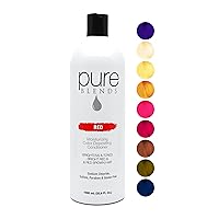 Red Moisturizing Color Depositing Conditioner Brighten & Tone Color Faded Hair Semi Permanent Hair Dye Prevents Color Fade Extend Color Service on Color Treated Hair 33.8 Oz