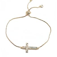 Tennis Bracelets for Women Simple Catholic Cross Bracelets for Men Jewelry