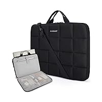 BAGSMART 15-16 inch Laptop Case Sleeve with Strap, Fluffy Padded Laptop Bag with Handle, Anti-theft Macbook Case Sleeve Fitted with Macbook Air/Pro 15.6 inch, Laptop Cover Fitted with Dell, HP, Lenovo