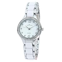 Keep in Touch Two-Tone Women Ladies Watches Waterproof Stainless Steel Ceramic Wristwatch