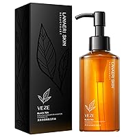 150ml Black Tea Cleansing Oil Deep Cleansing Moisturizing Makeup Remover Gentle Cleansing Lotion Remover For Lips Eye Makeup Remover Pads Reusable Washable Container For Sensitive-skin Eyes Eye