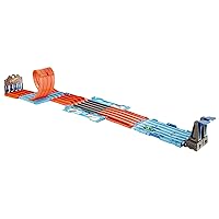 Hot Wheels Toy Car Track Set, Race Crate Transforms into 3 Builds, Includes Storage & 2 Cars in 1:64 Scale (Amazon Exclusive)