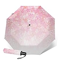 Color Changing Flower Umbrellas Automatic Open Close Compact Umbrella Floral Sun Protection Windproof Lightweight Foldable Umbrellas for Women