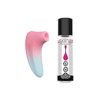 LOVENSE Tenera 2 Remote Control Clit Sucker, PulseSense Clitoral Sucking Toy+LOVENSE Sex Personal Water-Based Lube Moisturizer for Men, Women and Couples