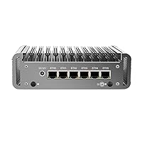 HUNSN Firewall Hardware, OPNsense, VPN, Network Security Appliance, Router PC, I7 1165G7, RS36, AES-NI, 6 x I211 Gigabit Nics, 4 x USB3.1, COM, HDMI, Fanless, 4G RAM, 64G SSD