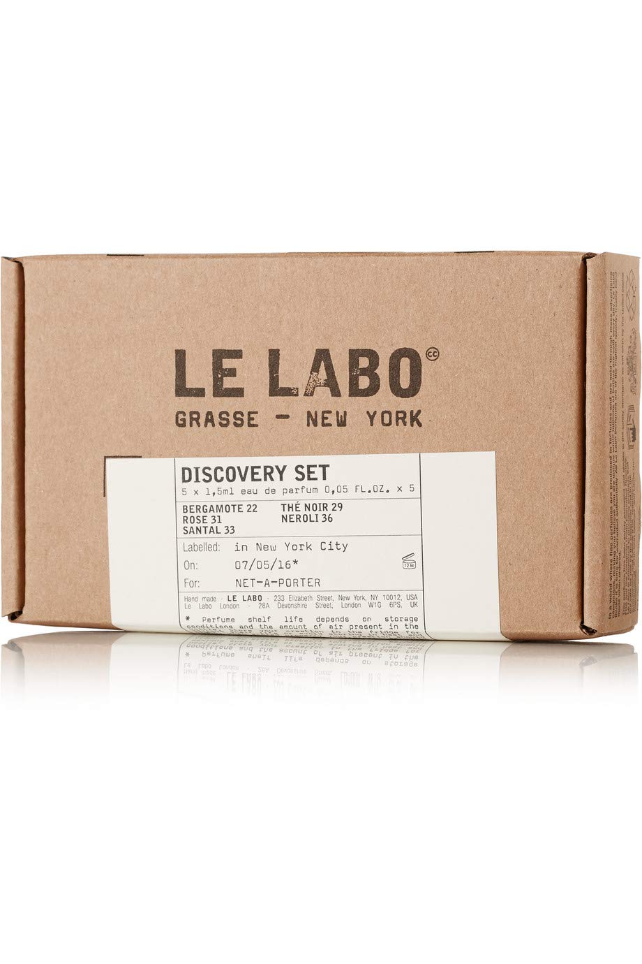 Le Labo Discovery Set Santal 33, Rose 31, Bergamote 22, Neroli 36 13 & The Noir 29 - .05 oz. Each