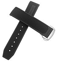 Rubber Watchband 22mm 20mm 19mm 21mm Watch Strap For Omega Speedmaster Heritage Seamaster Silicone Waterproof Sport Bracelet