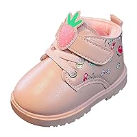 Fashionable Children's Fashion Boots Girls' English Single Boots Fruit Printing Cotton Boots 3 Toddler Girl Boots