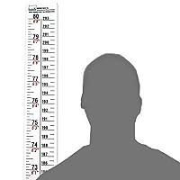Height Rule – Fractional/Metric – 80 Inch/203 Centimeter Long – White