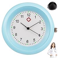 Stethoscope Watch,Watch for Nurses, Fob Watches for Nurses Clip on Waterproof Nurse Watch for Stethoscope Attachment Accurate Pocket Watch with Clear Scale for Nurse Gifts