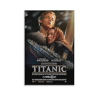 The Classic Movie Titanic Poster Canvas Paintings Wall Art Poster Decorative Painting Canvas Wall Art Living Room Posters Bedroom Painting 24x36inch(60x90cm)