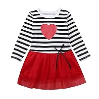 Flannel Girls Tulle Clothes Kids Toddler Princess Day Baby Striped Bow Girls Girls Plus Size Dresses 18