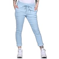 CLEO STYLE Women's Jogging Bottoms in Vintage Look Sweatpants for Leisure Sports and Fitness 88