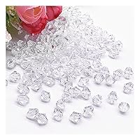 Transparent Diamond Acrylic Loose Beads Crystal Spacer Beads for Jewelry Making DIY Supplies, 12mm, 30pcs