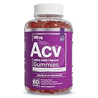 Apple Cider Vinegar Gummies from The Mother - Naturally-Sourced, Vegan ACV with Folic Acid and Vitamin B6 & B12 60 Count