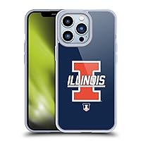 Head Case Designs Officially Licensed University of Illinois U of I Art Graphics 3 Soft Gel Case Compatible with Apple iPhone 13 Pro and Compatible with MagSafe Accessories
