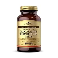 Solgar Triple Strength Glucosamine Chondroitin MSM, 60 Tablets - Promotes Healthy Joints, Supports Comfortable Movement - Shellfish Free - Gluten Free, Dairy Free - 30 Servings