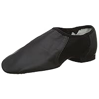 Bloch Women's Neo-Flex Slip-On Leather Jazz Shoes Neoprene Slip-On Split Sole with EVA Forefoot and Heel Pads, High Durability, Superior Fit, Flexibility, Step Dancing