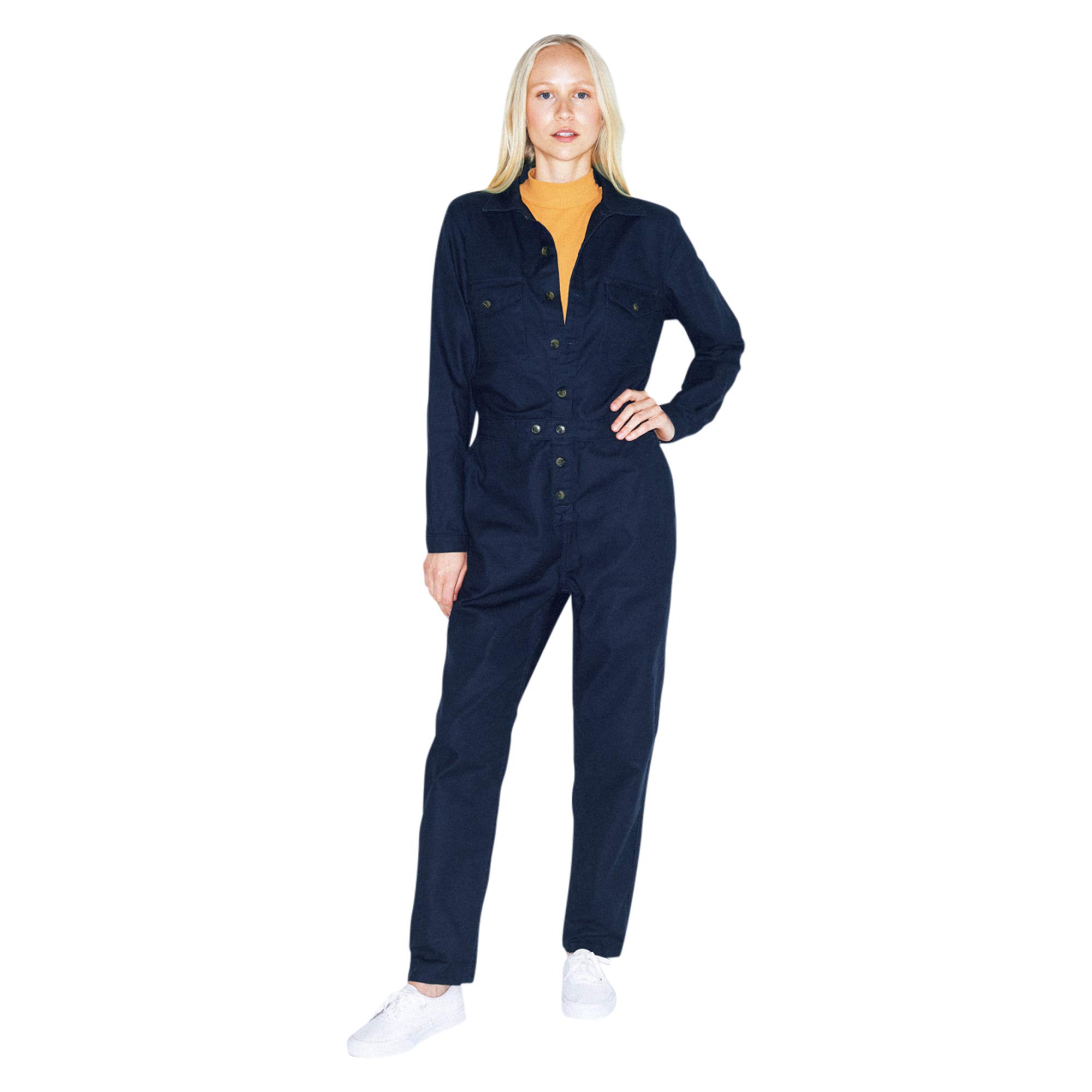 American Apparel Women's Long Sleeve Twill Coverall