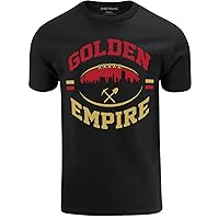 ShirtBANC Mens Golden Empire Shirt 40 Oz Bottle 9 MM Gold Gun ERS California Tee