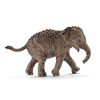 Schleich North America Asian Elephant Calf Figure, 7.9 x 3.0 cm