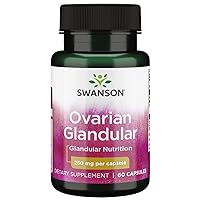 Swanson Ovarian Glandular - Natural Supplement Promoting Women's Glandular Health & Balance Support - Sourced from Premium Bovine Tissue to Support Wellness - (60 Capsules, 250mg Each)