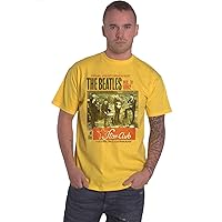 The Beatles Star Club Hamburg Vintage Poster Official Mens Yellow T Shirt