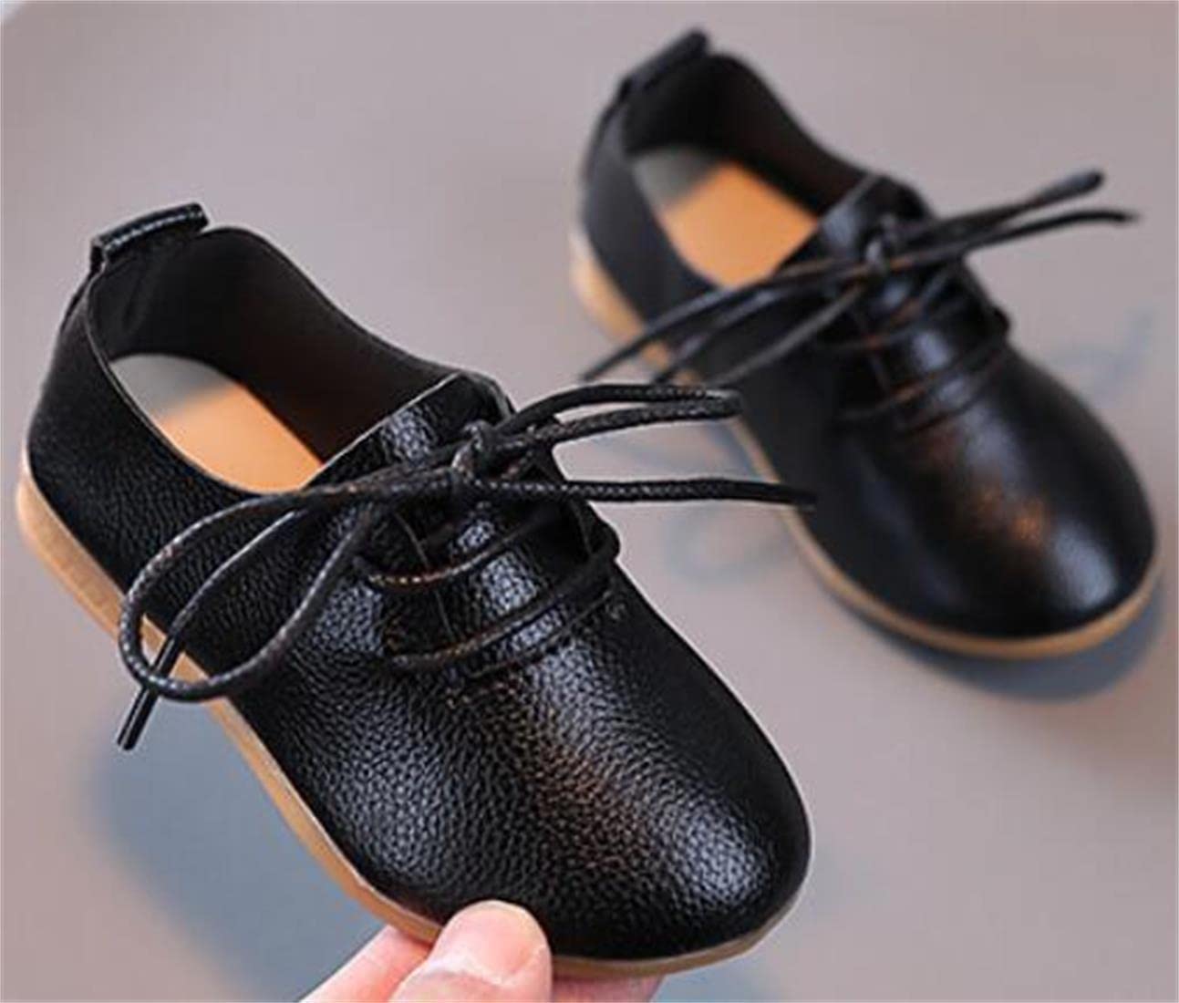 PPXID Toddler Little Girl's Boy's British Style Lace Up Saddle Shoes Casual Oxfords Flats