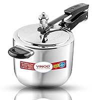 Vinod 5L Stainless Steel Inner Lid Sandwich Bottom Pressure Cooker, 5-Liter