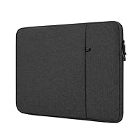 ProElife 13-Inch Laptop Sleeve Case for 2024-2022 MacBook Air 13.6 inch with Apple M3 M2 Chip & 2022 MacBook Pro 13.3 inch M2 Chip Accessory Traveling Carrying Canvas Bag Cover Simple Case (Black)