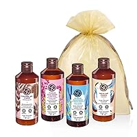 Gift Set of Gels Bain de Nature Coffe, Coconut, Meadow Flowers and Wild Algae - 400 ml. / 13.5 fl.oz. x 4 pcs.