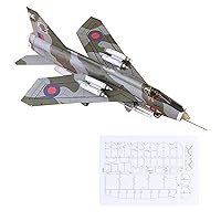 1/33 Scale British F Mk.6 Fighter Paper Fighter Military Model Diecast Plane Model for Collection (Unassembled Kit) Model Collection