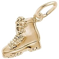 Rembrandt Charms Hiking Boot Charm, 10K Yellow Gold