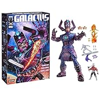 Marvel Legends HasLab Galactus 32-inch Action Figure Toy, 14+ Years, Includes Silver Surfer and 2 Other Figures and Accessories