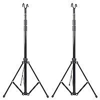 Skywin Tripod IV Poles Stand With Hook - 2 Pack IV Pole Collapsible Stand with Hook,IV Stand Floor Stand, IV Stand Pole Hook Organizer Lanyard Rack for Tables,or Keychains,Portable IV Poles For Travel