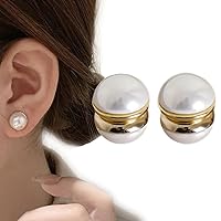 Agniz Elegant Lymphvity Magnesium White Onyx Earrings, Non Piercing Magnetic Acupressure Slimming Earrings, Lympha-circurl Magnetic Ear Ornament