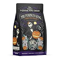 Bones Coffee Company Pumpkin King Flavored Ground Coffee Beans Pumpkin Pecan Praline | 12 oz Arabica Low Acid Coffee | Gourmet Coffee From Disney Tim Burton's The Nightmare Before Christmas (Ground)