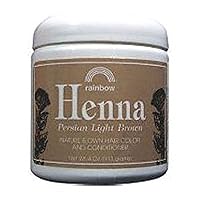 Rainbow Research - Henna Persian Light Brown Hair Color - 4 Oz, 4 pack