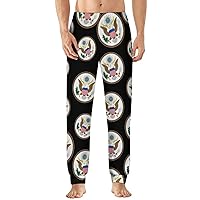 Coat of Arms of America Men's Pajama Pants Soft Lounge Bottoms Lightweight Sleepwear Pants