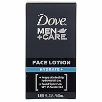Dove Men + Care Face Lotion Hydrate with Broad Spectrum SPF 15, 1.69 Fl Oz