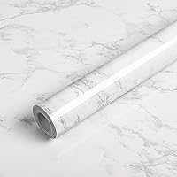 35.4 in x118 in Marble Wallpaper Peel and Stick Granite Gray/White Counter Top Stick Paper Removable Glossy White Wallpaper Self Adhesive Marble Wallpaper Kitchen Wallpaper Shelf Liner Paper